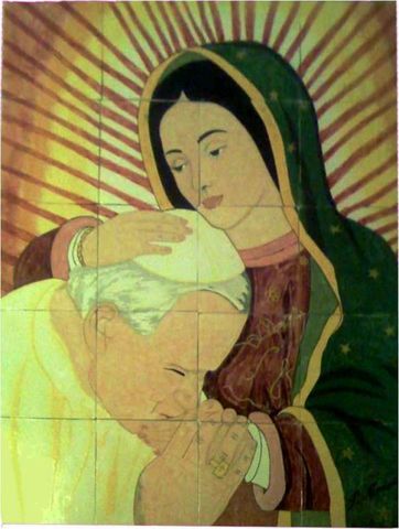 VIRGEN DE GUADALUPE Y JUAN PABLO II